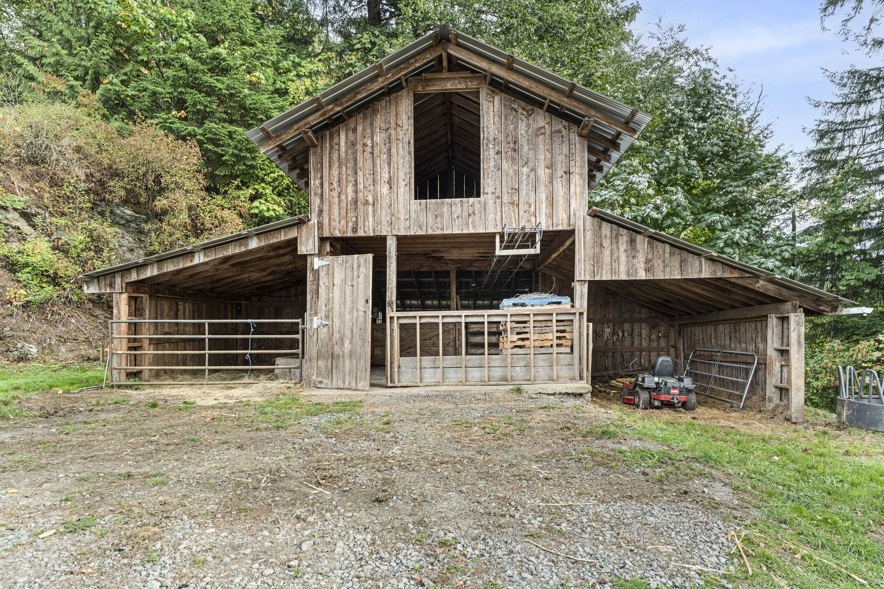 The cow barn in the upper pasture