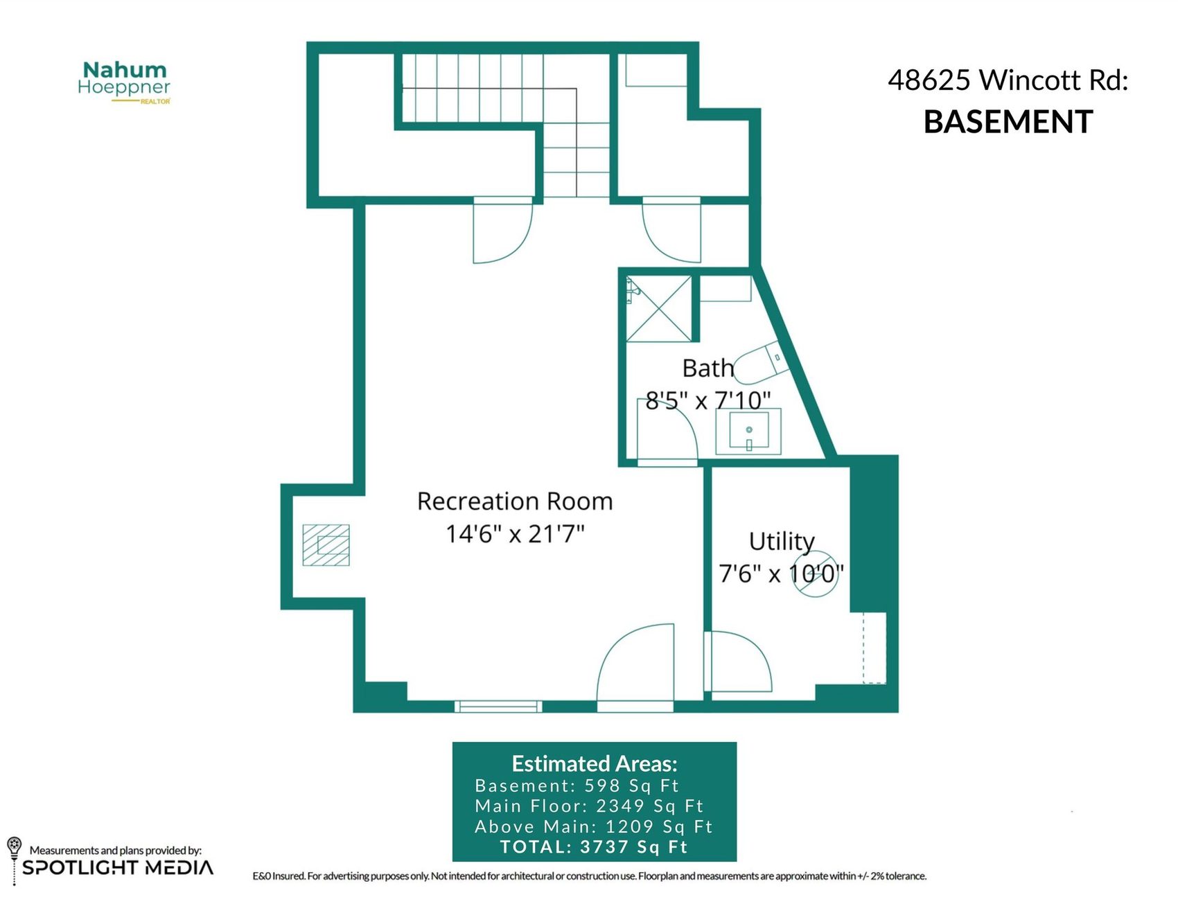 Main house basement plan