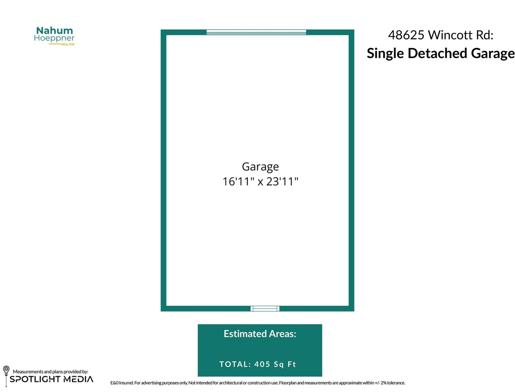Detached garage plan