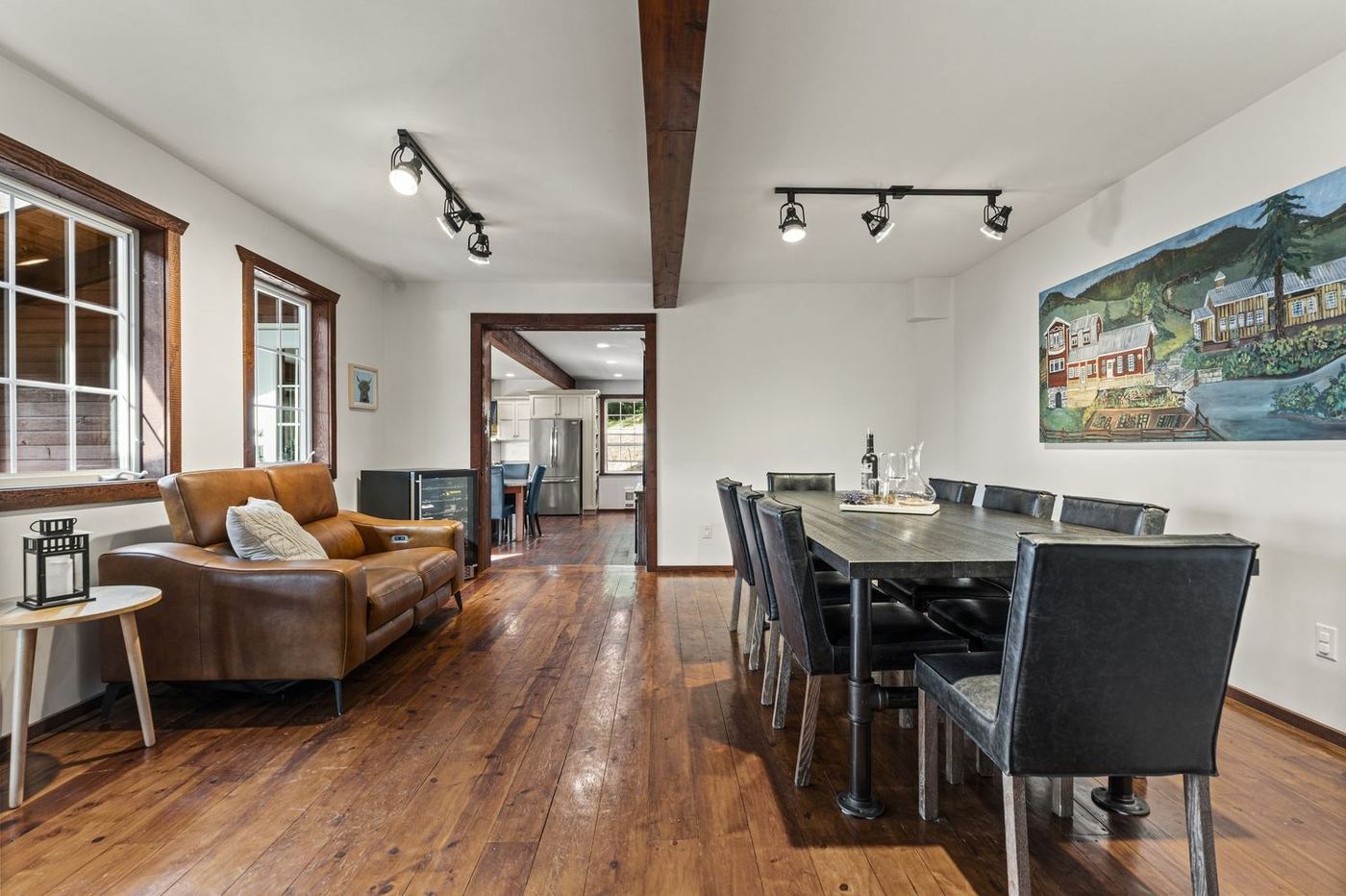 The dining area